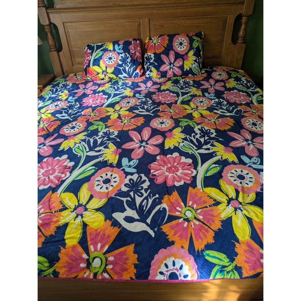 Your Zone 3-Piece‎ Comforter & Shams Set Fiji Floral Full Queen 86x90 in